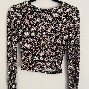Wild Fable Multicolor Floral Long Sleeve Top